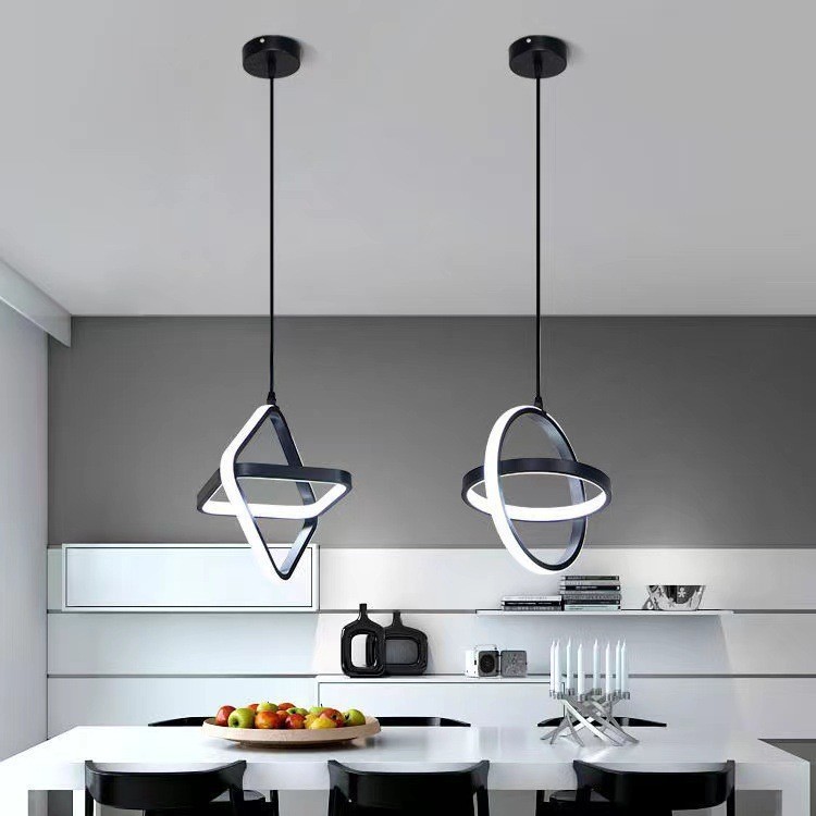 Commercial Kitchen Island - Lámpara Colgante LED Moderna en Blanco