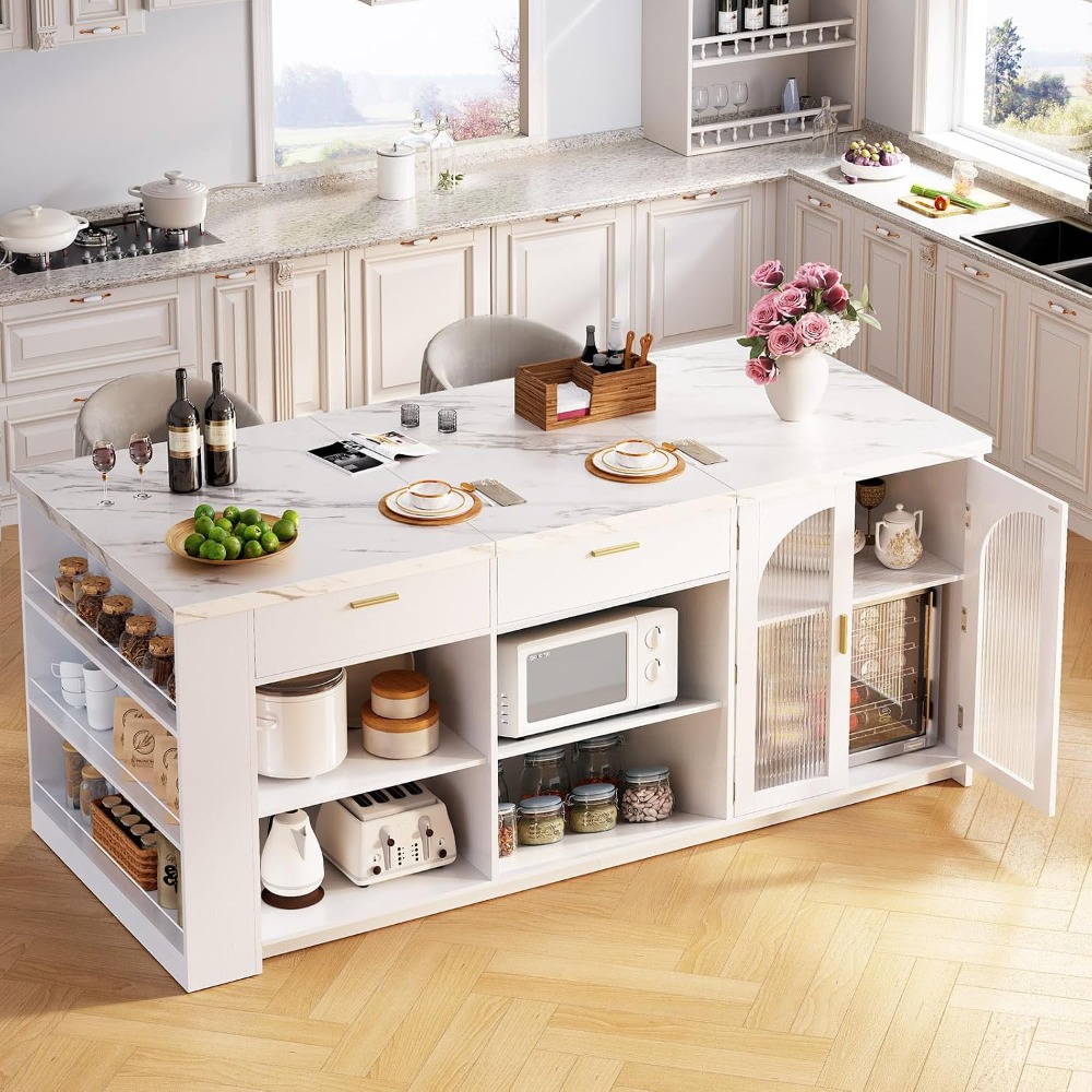 Commercial Kitchen Island - Isla de Cocina Grande de 71'
