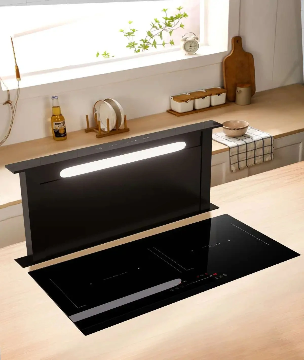 Commercial Kitchen Hood Installation - Campana extractora deslizable ultrafina de 90