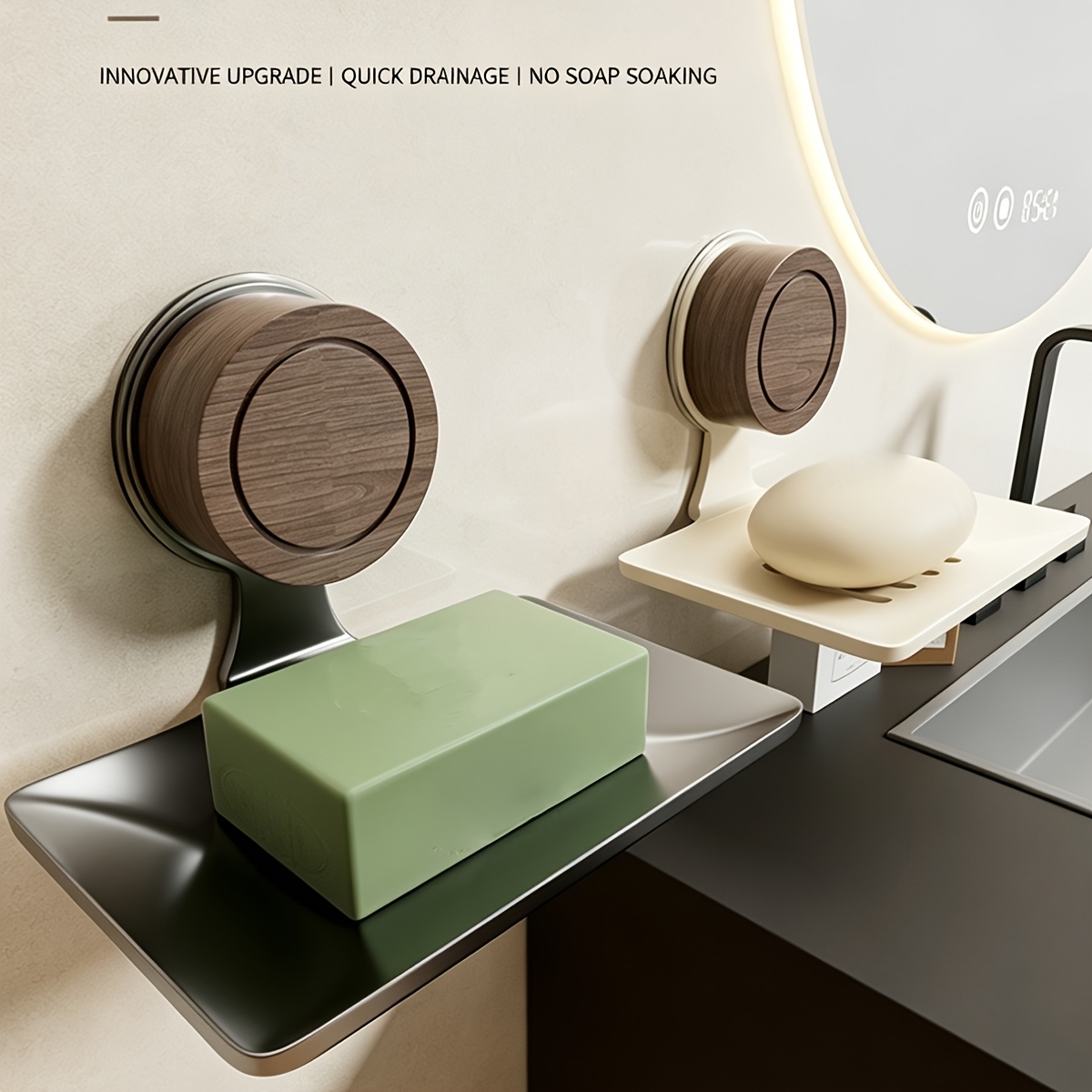 Commercial Kitchen Floor Drain - Jabonera con Ventosas y Orificios de