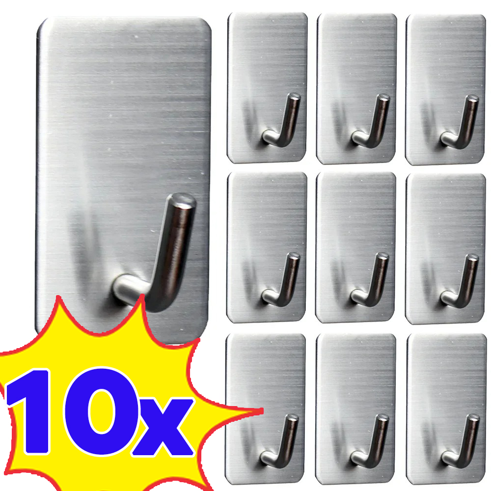Commercial Kitchen Wall Shelves - Gancho autoadhesivo de acero inoxidable, colgador