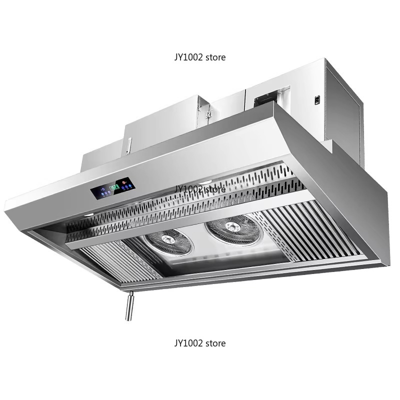 Commercial Kitchen Hood Installation - Campana Extractora Comercial Pequeña de Acero