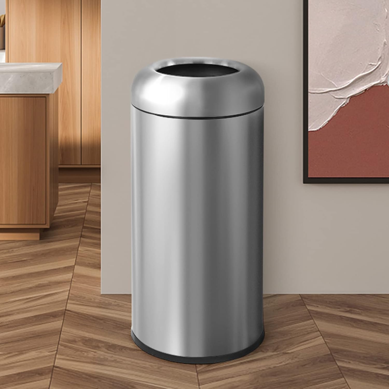 Commercial Kitchen Trash Can - Cubo de basura metálico de acero