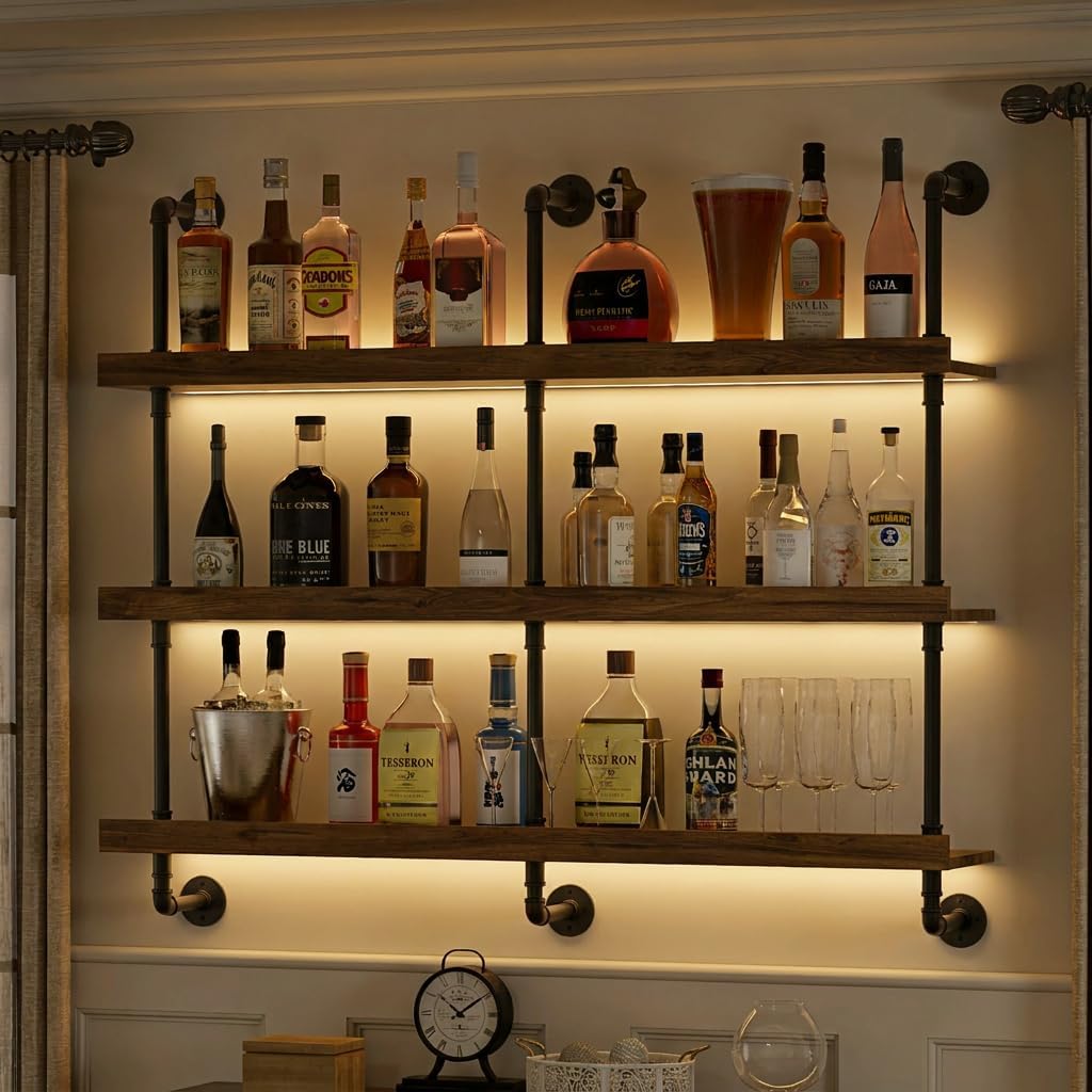 Commercial Kitchen Lighting - Estante para vinos montado en la