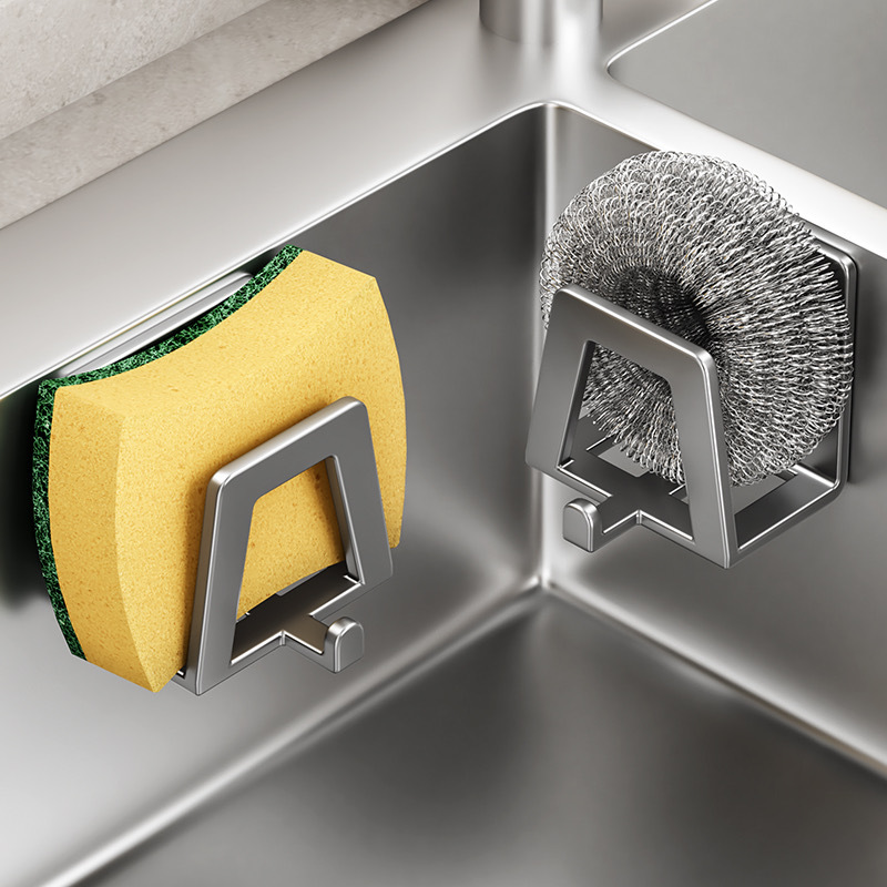 Commercial Kitchen Wall Shelves - 1/2/4/PCS Soporte de esponja de acero