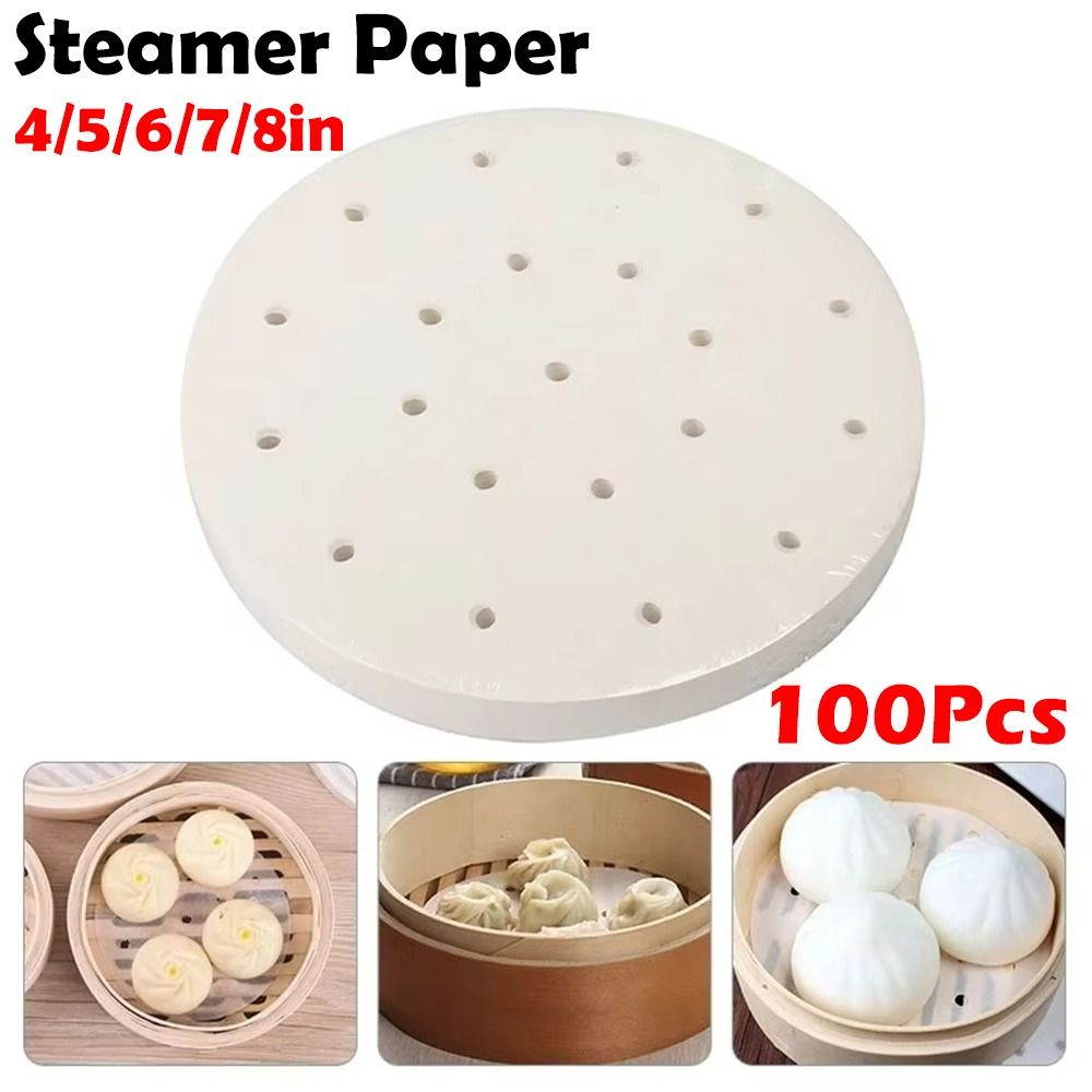 Commercial Kitchen Accessories - 100 Uds. Papel al vapor bollos