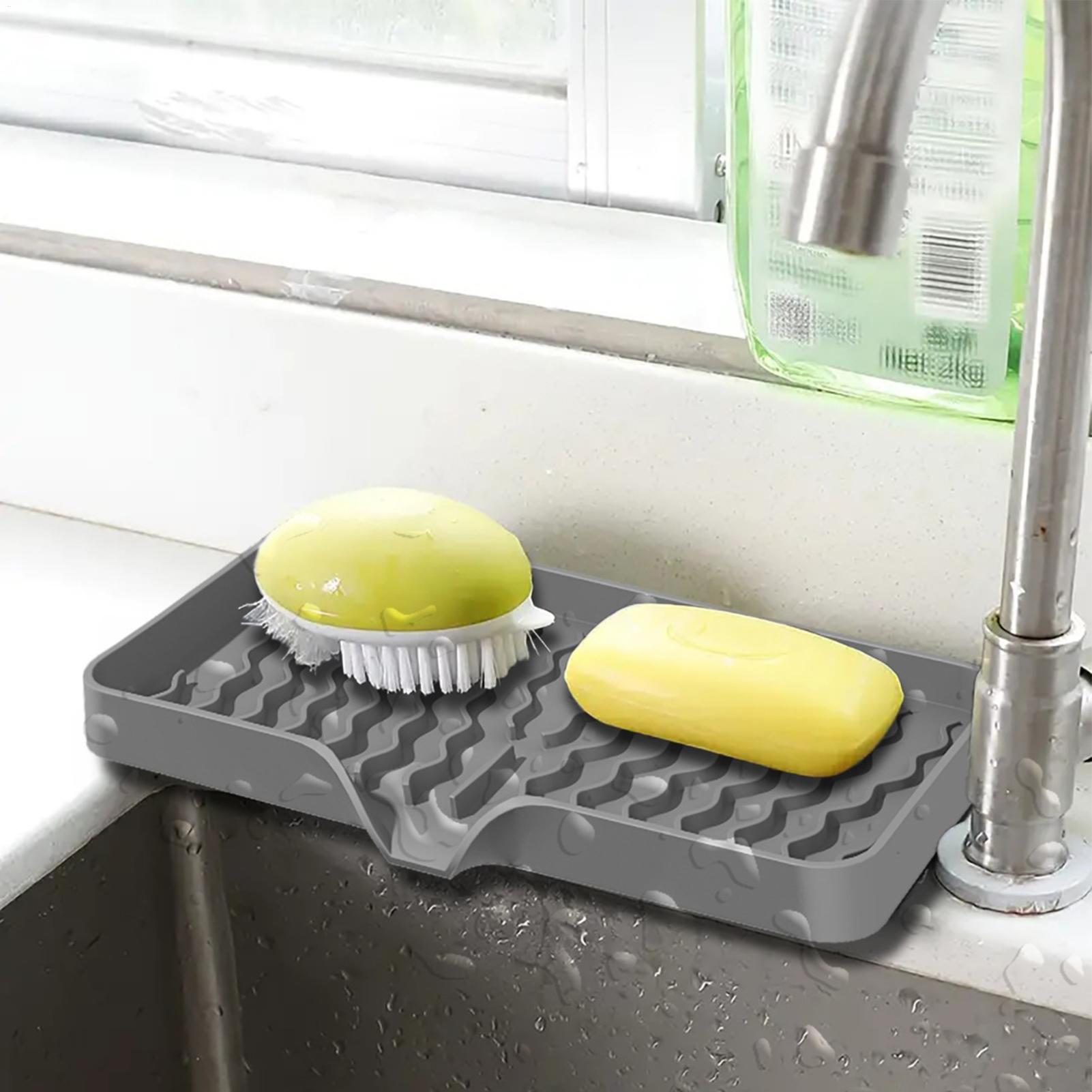 Commercial Kitchen Floor Drain - Alfombrilla de silicona para grifo, bandeja