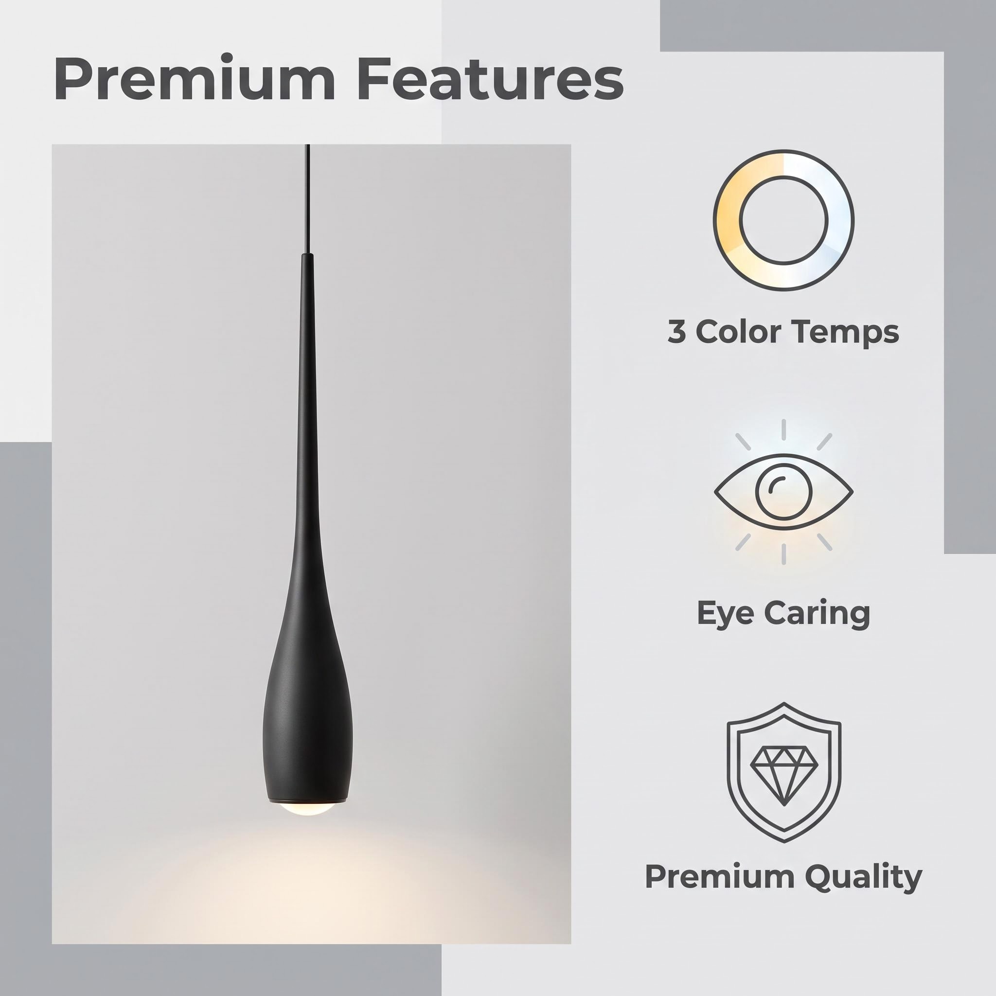 MARPOU Lámpara colgante LED nó - Commercial Kitchen Island reseña y precio