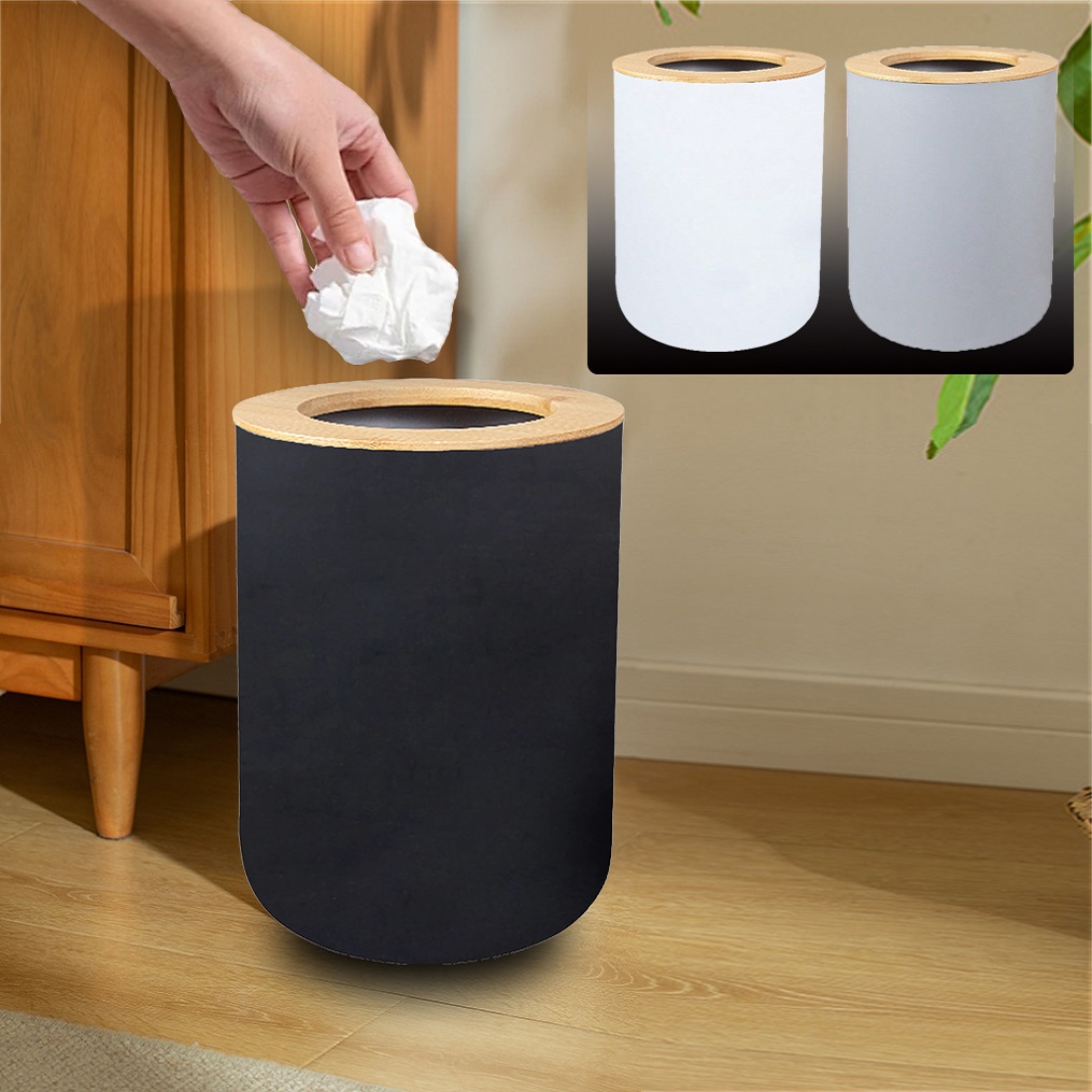 Cubo de basura de plástico neg - Commercial Kitchen Trash Can reseña y precio