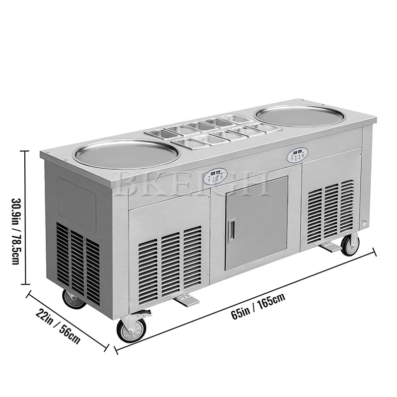 Freidora automática de helado  - Commercial Kitchen Ice Machine reseña y precio