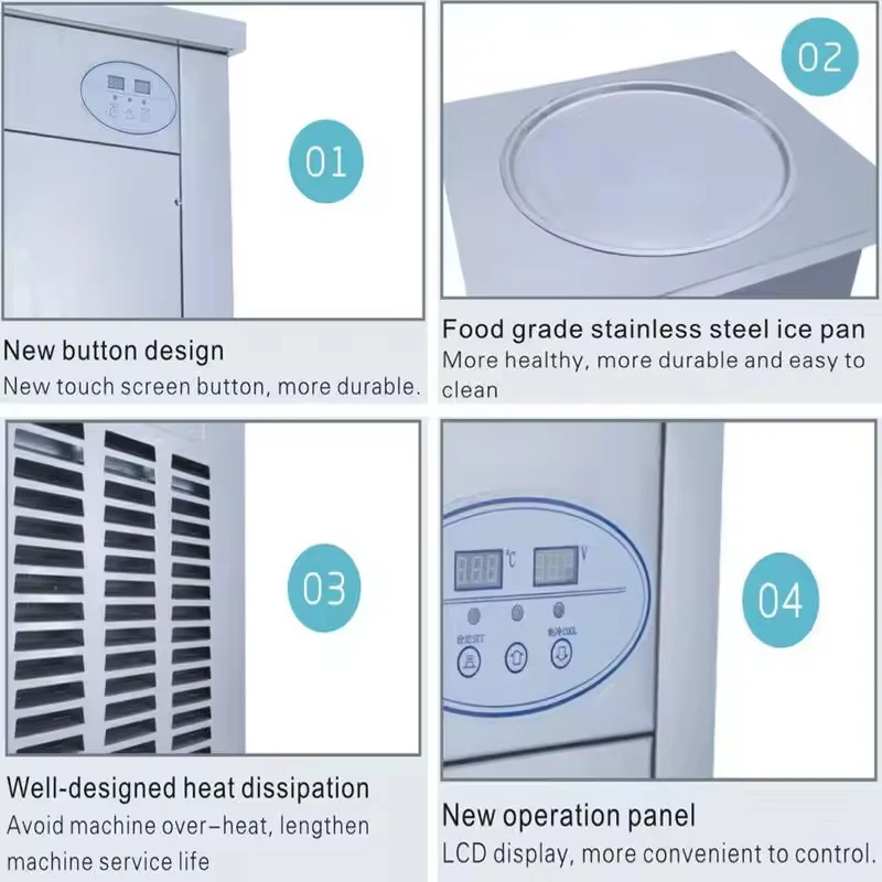 Freidora automática de helado  - Commercial Kitchen Ice Machine reseña y precio