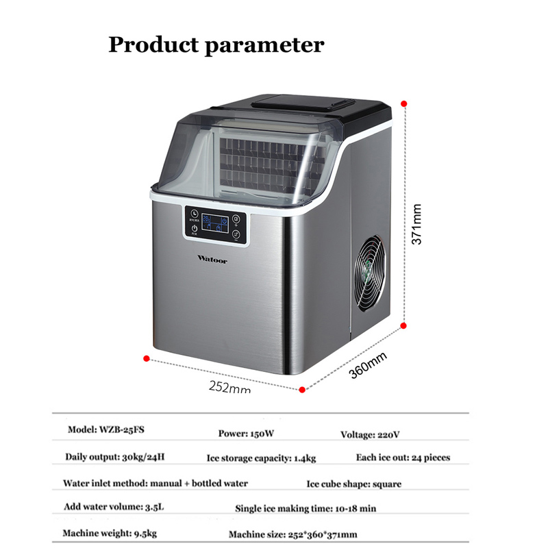 Máquina de Hielo PBOBP de 30 k - Commercial Kitchen Ice Machine reseña y precio