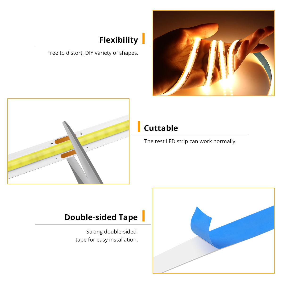 Tira COB de luz LED USB DC5V p - Commercial Kitchen Lighting reseña y precio
