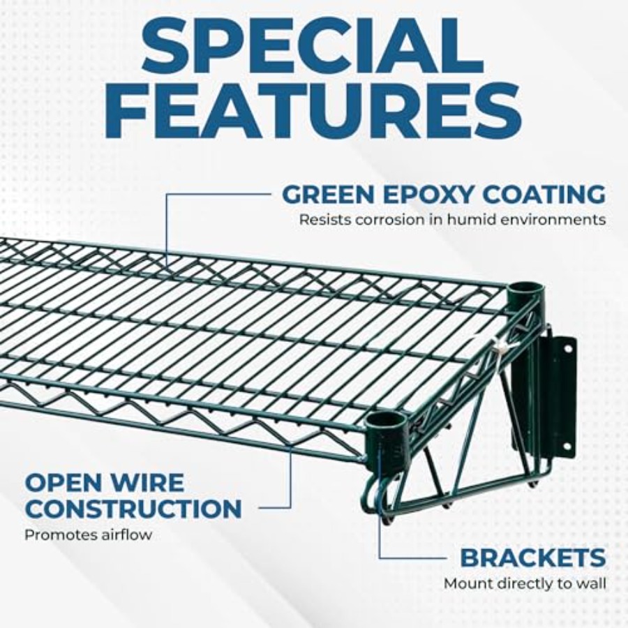 Estante de Pared de Alambre Ve - Commercial Kitchen Wall Shelves reseña y precio