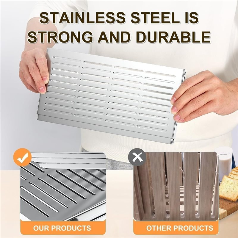 Cortadora de pan de acero inox - Commercial Bread Slicer reseña y precio