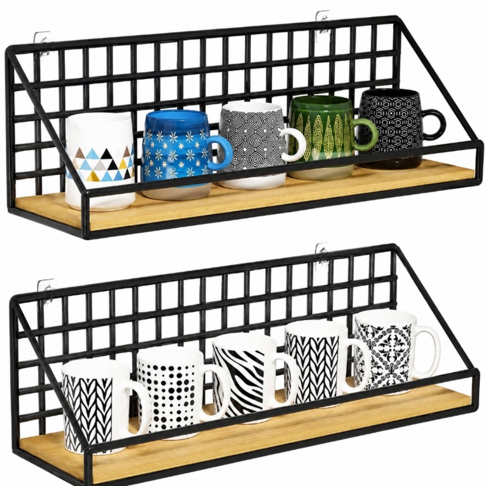 Cesta de almacenamiento montad - Commercial Kitchen Wall Shelves reseña y precio