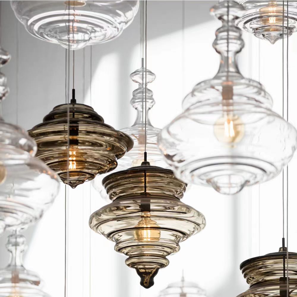 Lámpara de cristal de galss de - Commercial Kitchen Island reseña y precio
