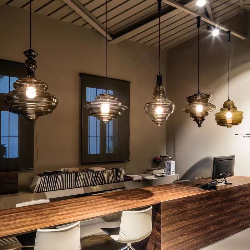 Lámpara de cristal de galss de - Commercial Kitchen Island reseña y precio