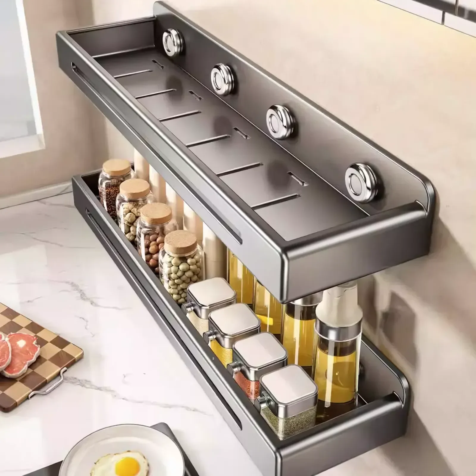 Estante de Baño de Acero Inoxi - Commercial Kitchen Wall Shelves reseña y precio