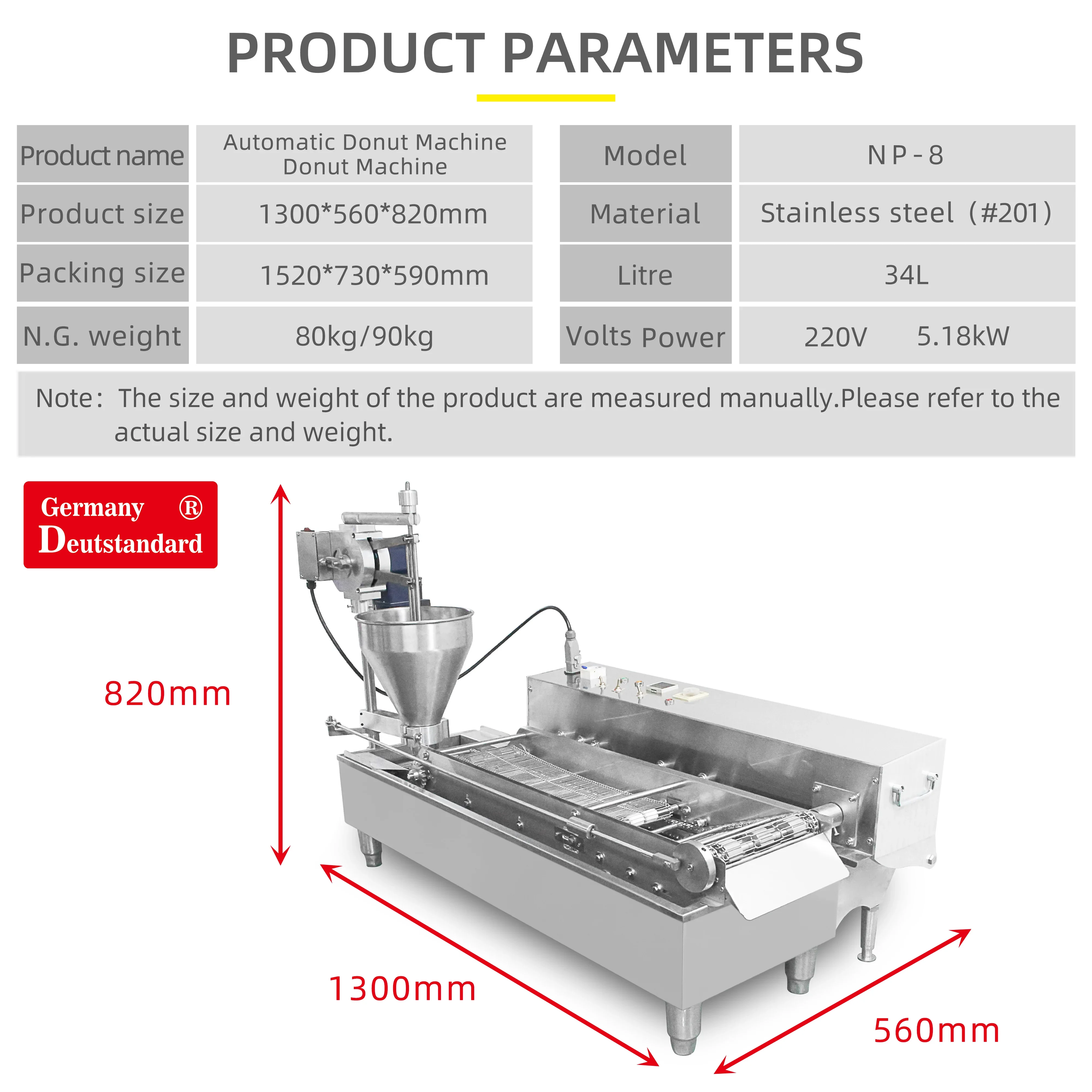 Máquina eléctrica comercial de - Donut Making Machine reseña y precio