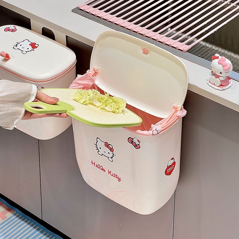 Cubo de basura colgante con ta - Commercial Kitchen Trash Can reseña y precio