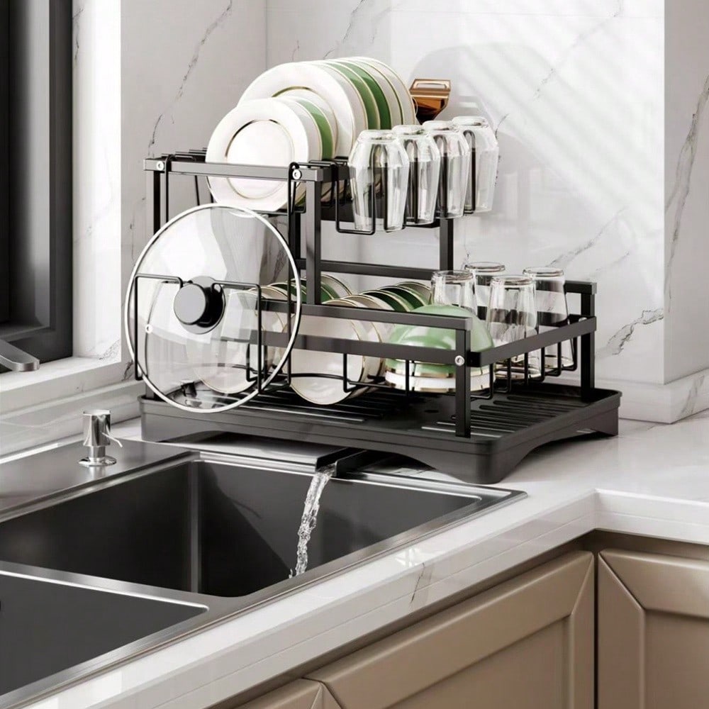 Escurridor de platos de dos ni - Commercial Kitchen Floor Drain reseña y precio
