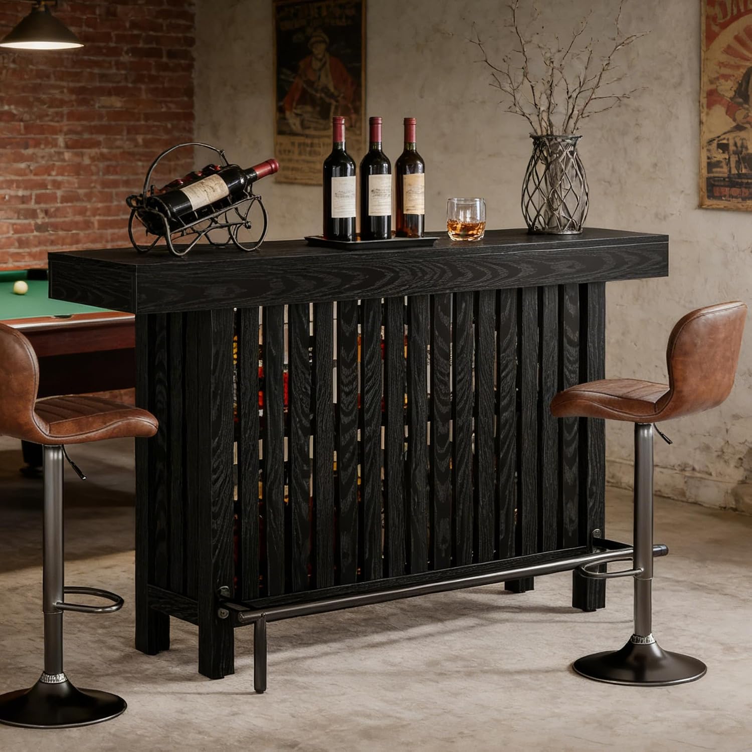 Mesa de Bar con Reposapiés, Mu - Commercial Kitchen Island reseña y precio