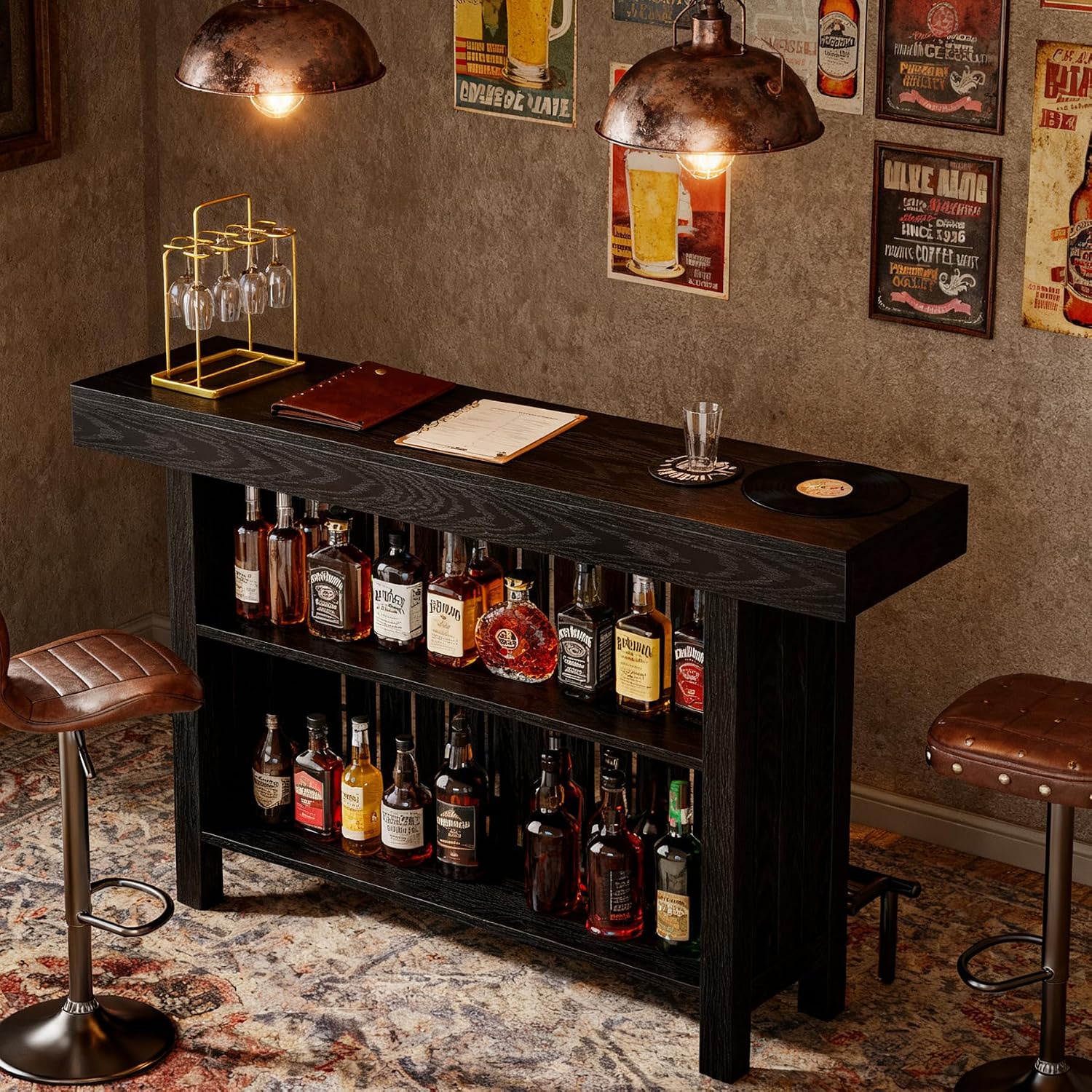 Mesa de Bar con Reposapiés, Mu - Commercial Kitchen Island reseña y precio