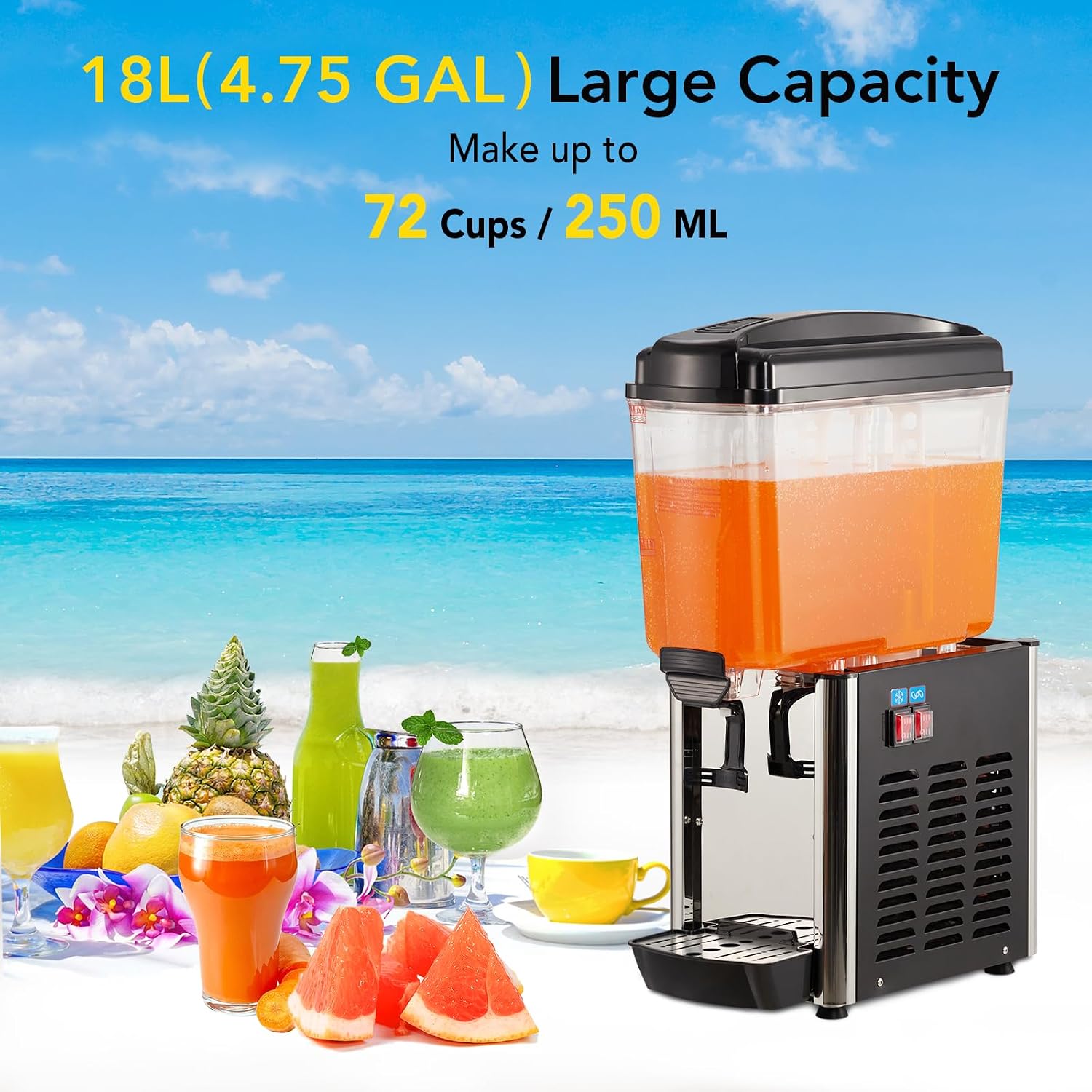Dispensador de Bebidas Comerci - Cold Drink Dispenser reseña y precio