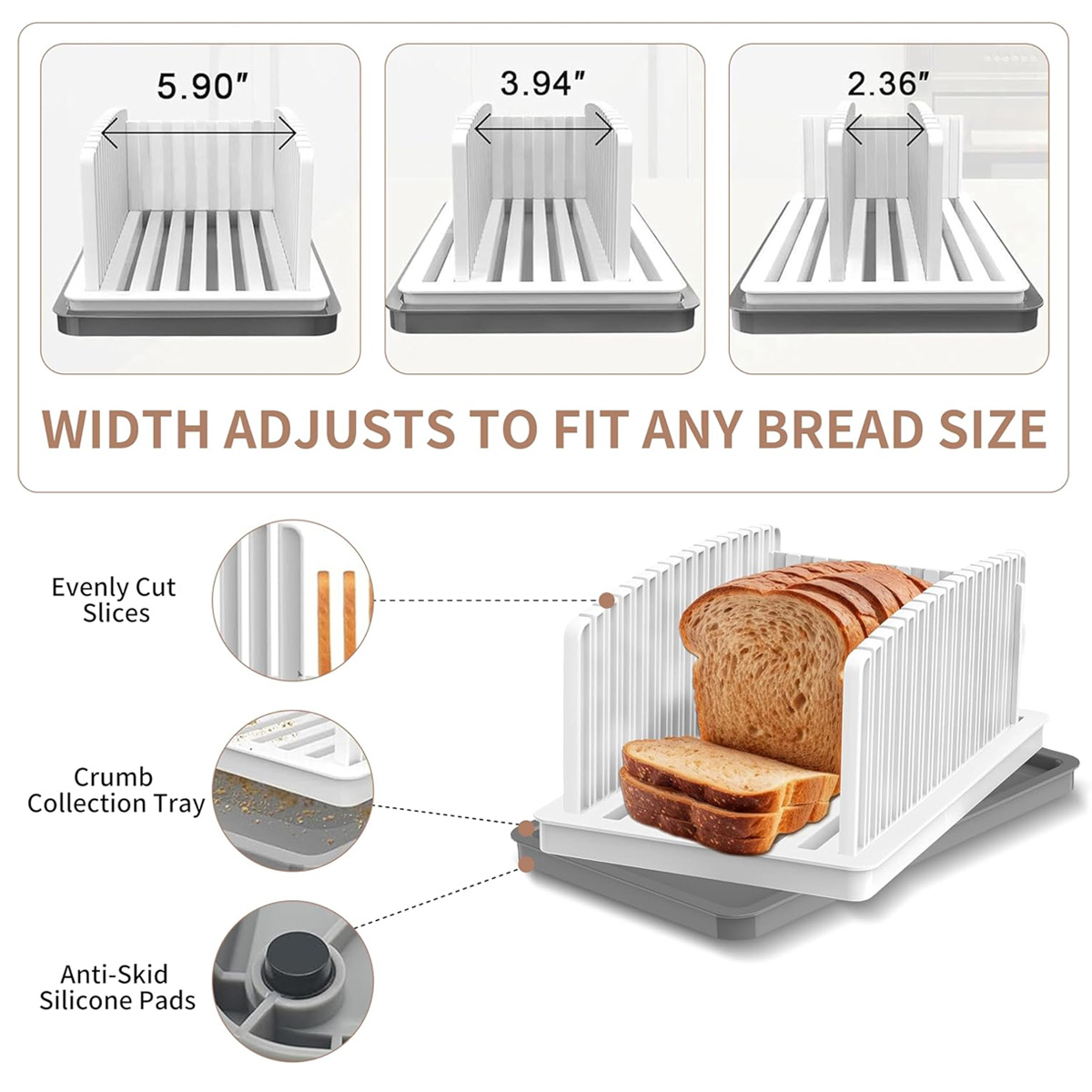 Rebanador de Pan Manual Ajusta - Commercial Bread Slicer reseña y precio