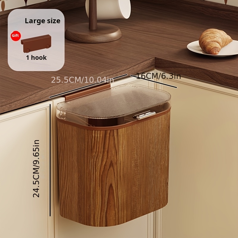 Cubo de basura de cocina colga - Commercial Kitchen Trash Can reseña y precio
