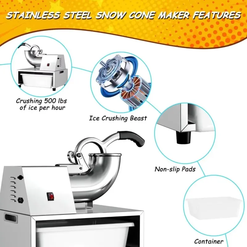 Máquina Trituradora de Hielo S - Commercial Kitchen Ice Machine reseña y precio