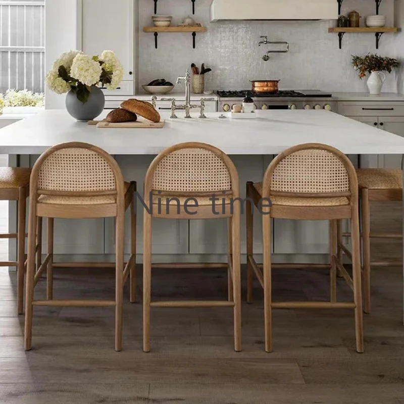 Silla de Bar de Madera Maciza  - Commercial Kitchen And Bar reseña y precio